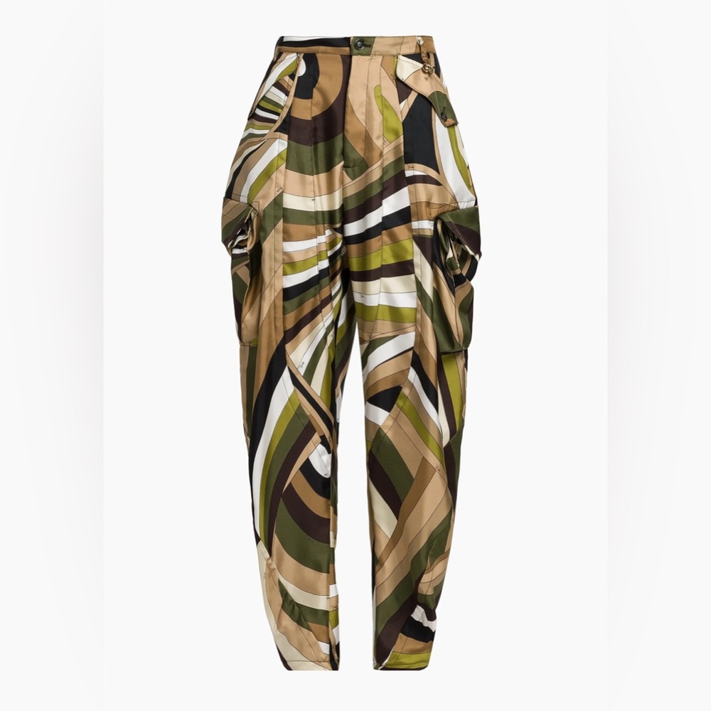 Pucci Silk cigarette Trousers size 46